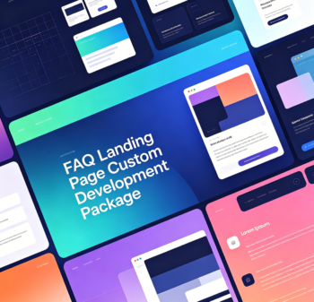 FAQ Landing Page Custom Development Package