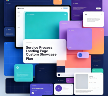 Service Process Landing Page Custom Showcase Plan