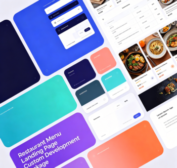 Restaurant Menu Landing Page Custom Development Package