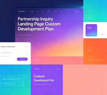 Partnership Inquiry Landing Page Custom Development Plan