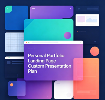 Personal Portfolio Landing Page Custom Presentation Plan