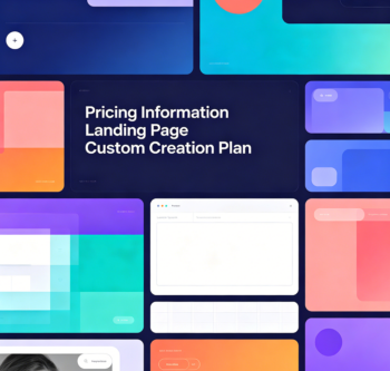 Pricing Information Landing Page Custom Creation Plan